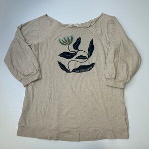 McKenzie Parrott Sweatshirt Women Large Oversized Tulip Anthropologie Core No